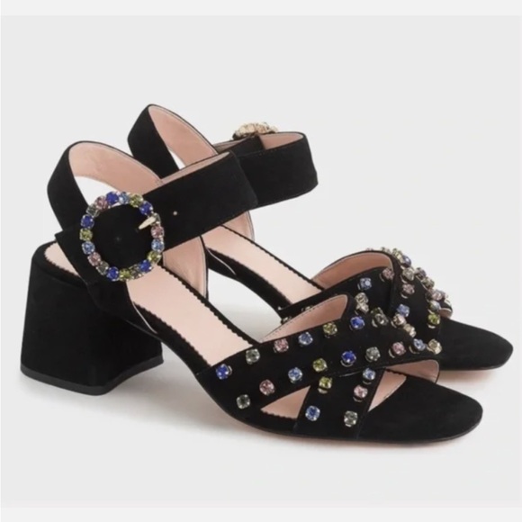 Penny Crystal Embellished Block Heel main image 0